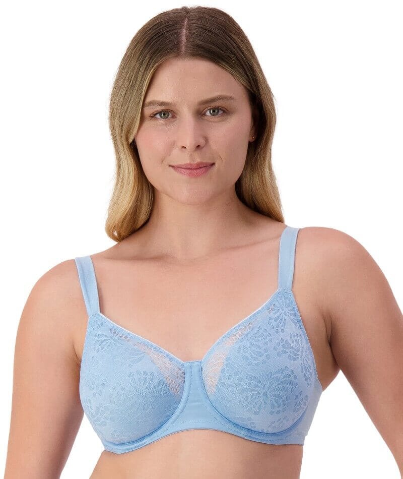 Triumph Lacy Minimizer 2 Pack Bra - Blue Sea/Rhino Grey Bras