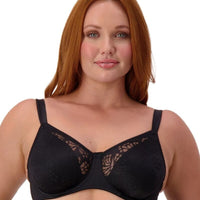 Triumph Lacy Minimizer Bra - Black