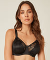 Triumph Lacy Minimizer Bra - Black Bras