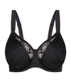 Triumph Lacy Minimizer Bra - Black Bras