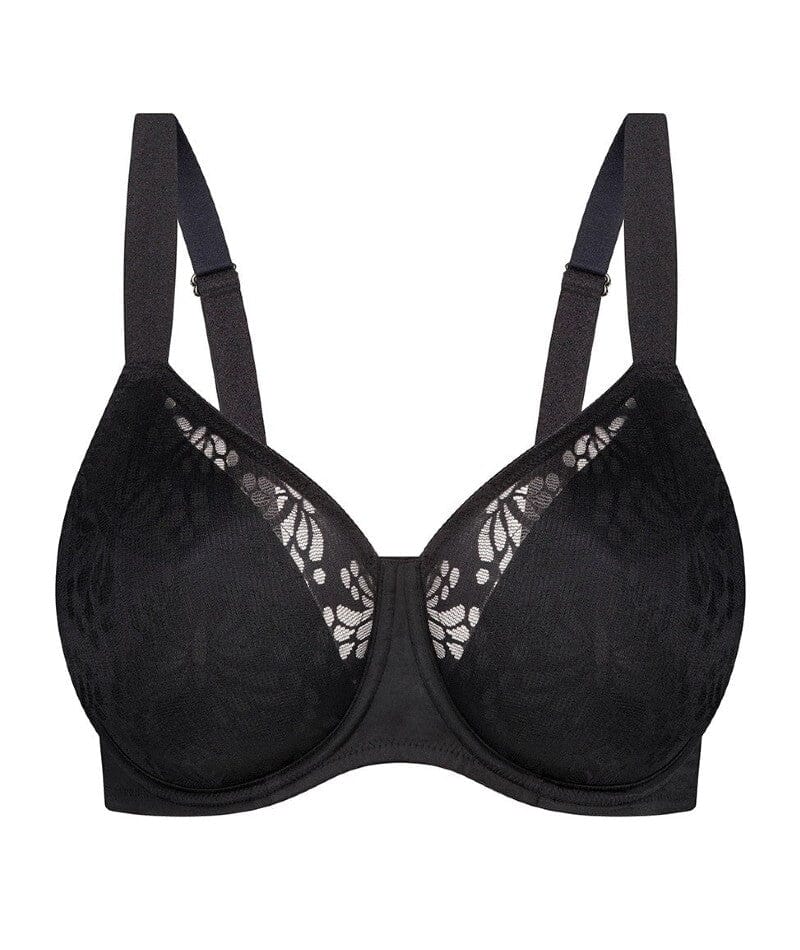 Triumph Lacy Minimizer Bra - Black
