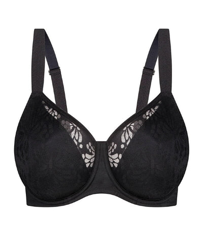 Triumph Lacy Minimizer Bra - Black