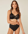 Triumph Lacy Minimizer Bra - Black Bras