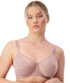 Triumph Lacy Minimizer Bra - Chocolate Mousse Bras