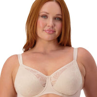 Triumph Lacy Minimizer Bra - New Beige