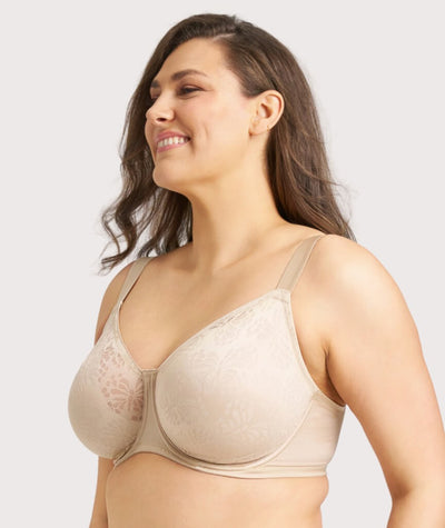 Triumph Lacy Minimizer Bra - New Beige