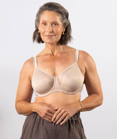Triumph Lacy Minimizer Bra - New Beige