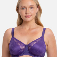 Triumph Lacy Minimizer Bra - Prussian Blue