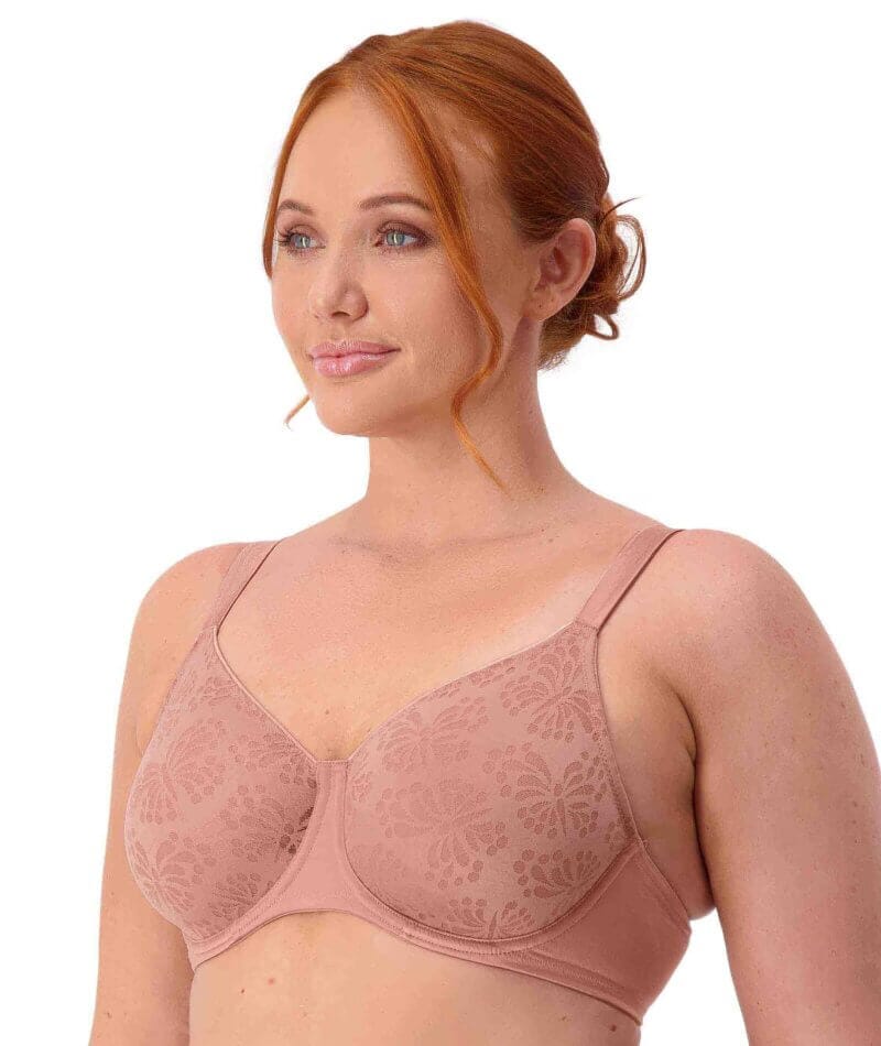 Triumph Lacy Minimizer 2 Pack Bra - Toasted Almond\Cherry Rose Bras