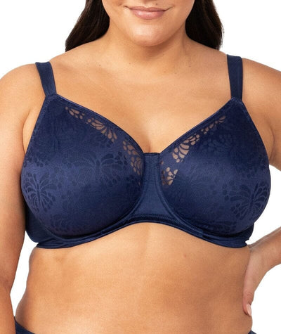 Triumph Lacy Minimizer Bra - True Navy Bras