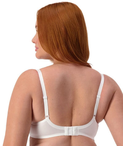 Triumph Lacy Minimizer Bra - White Bras