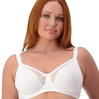 Triumph Lacy Minimizer Bra - White