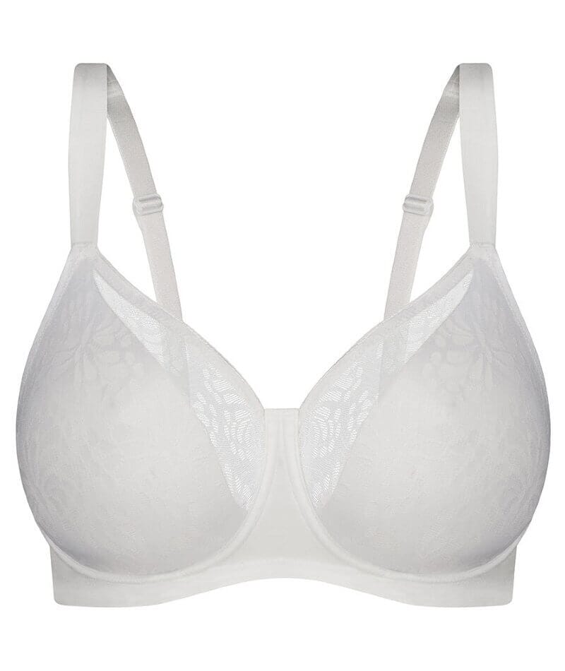 Triumph Lacy Minimizer Bra - White