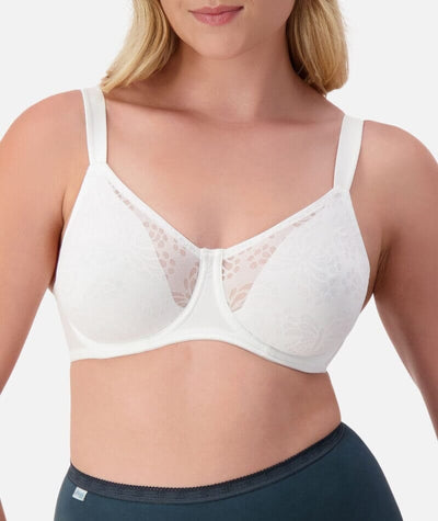 Triumph Lacy Minimizer Bra - White