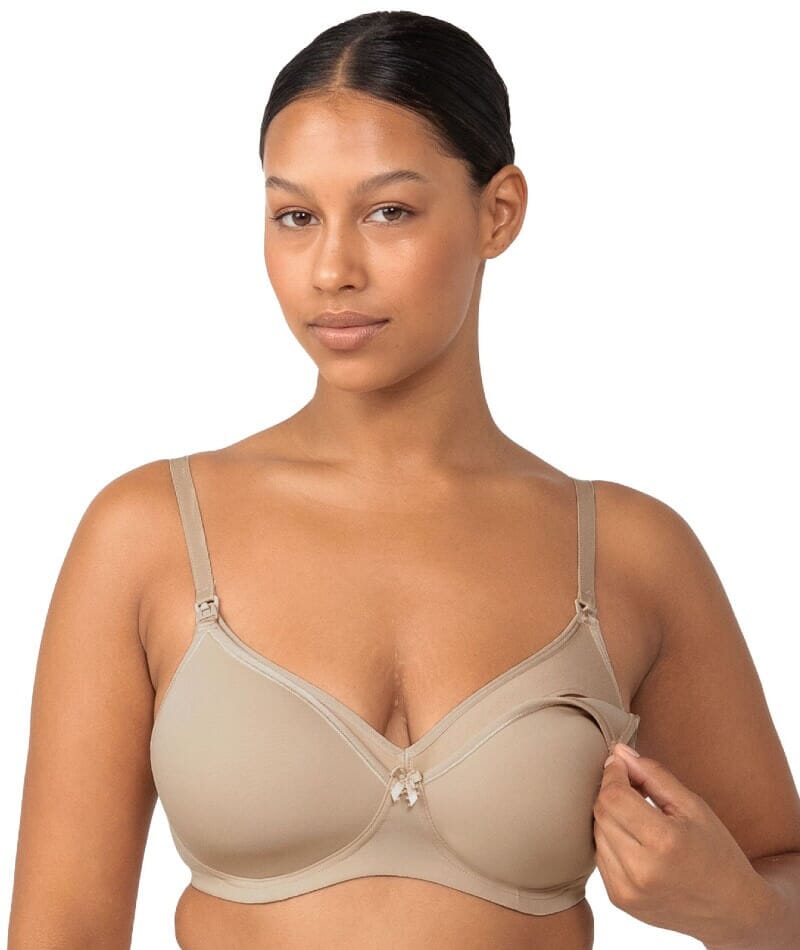 Triumph Mamabel Smooth Wire-free Maternity Bra 2 Pack - Black/Nude Bras