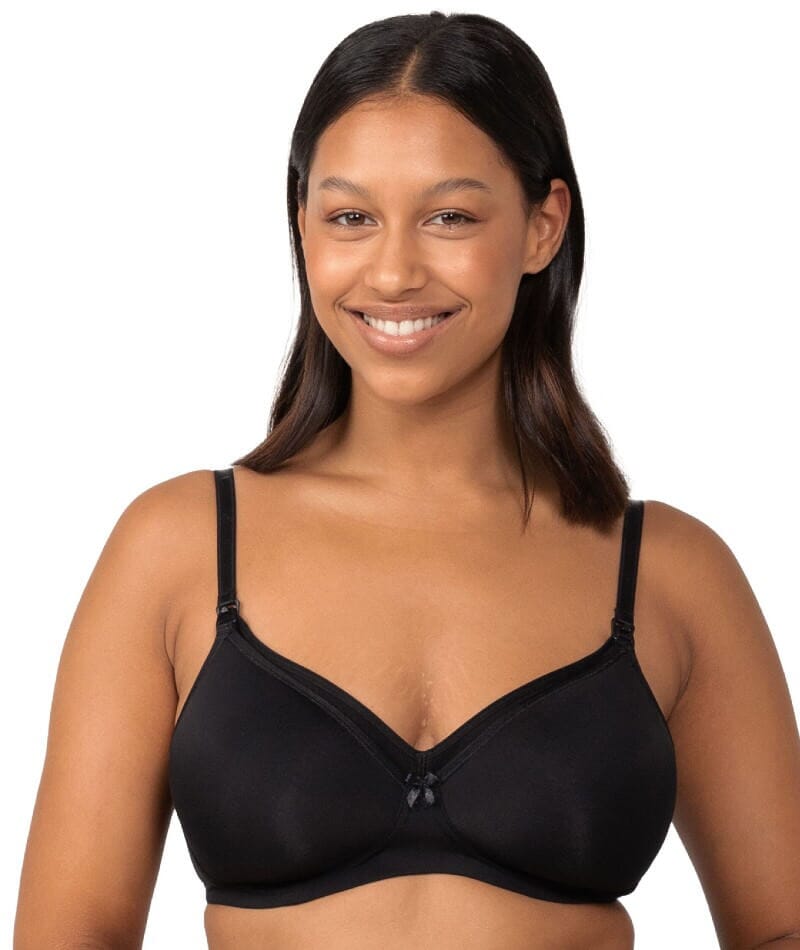 Triumph Mamabel Smooth Wire-free Maternity Bra 2 Pack - Black/Nude - Curvy  Bras