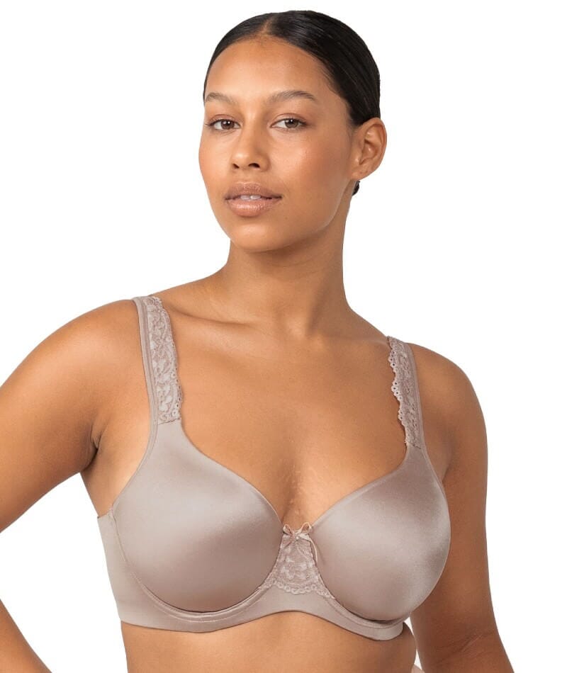 Triumph Minimizer 112 Support Wired Non Padded Comfortable Big-Cup Bra -  Nude
