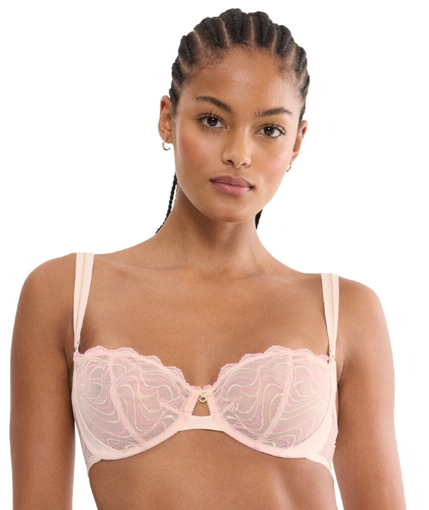 Triumph Palina Waves of Glow Balconette Underwire Non-Padded Bra - Porcelain