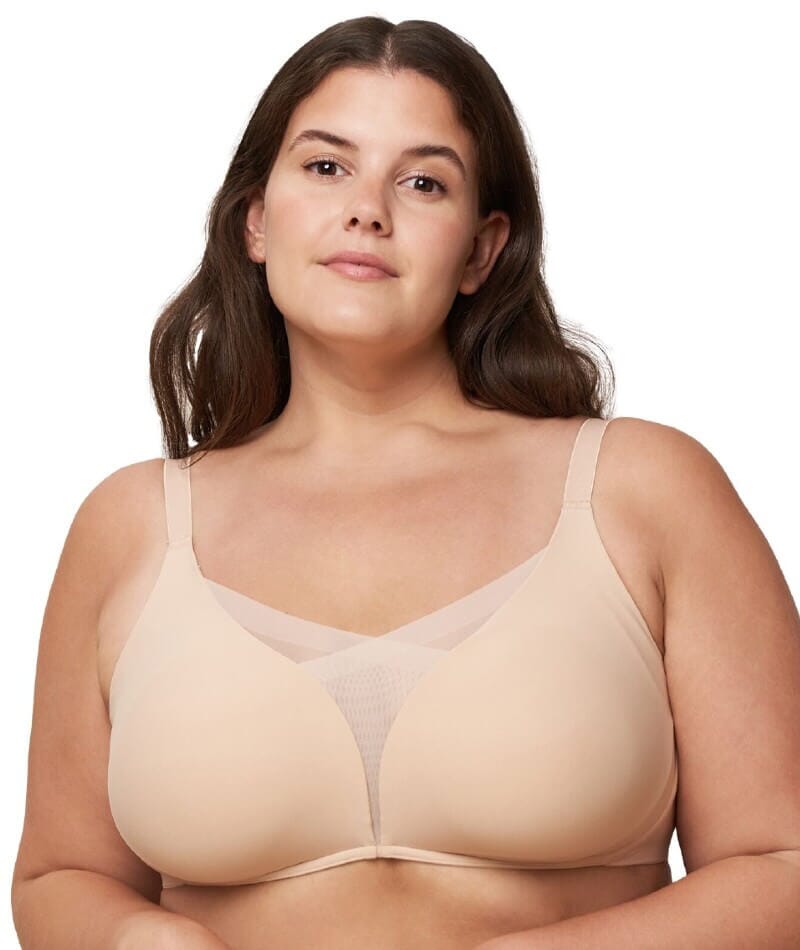 TRIUMPH Womens Workout Non-Underwired Sports Bra White Size US 32B FR 85B  at  Women's Clothing store