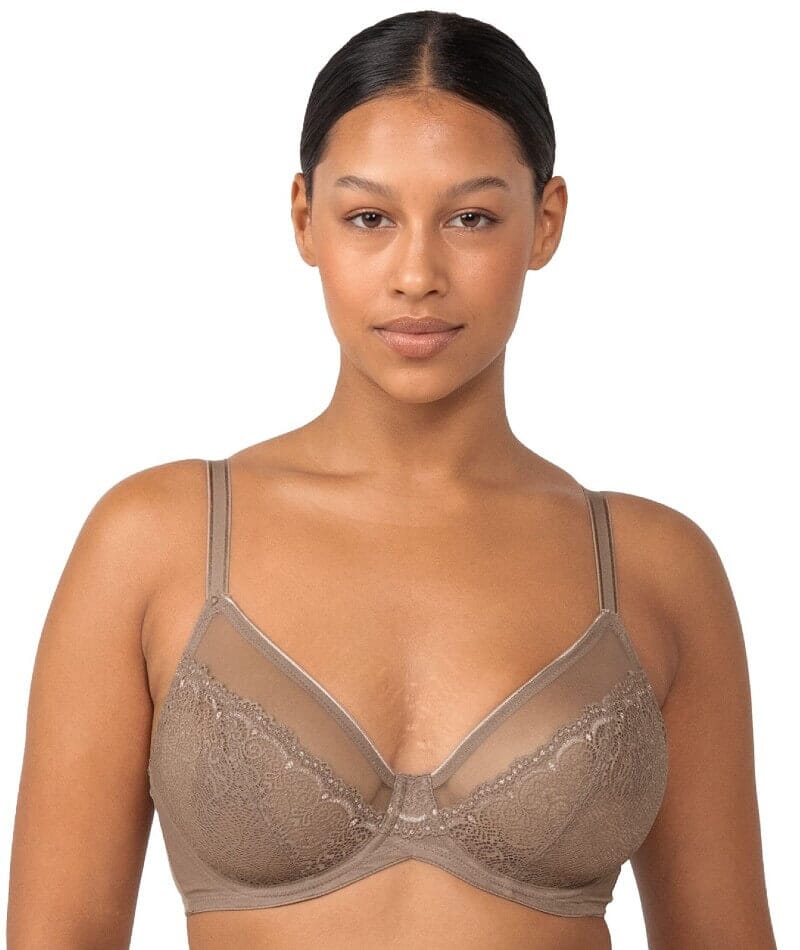 3 Pack Women's Sexy Lace Bra See Through Minimizer Bras Plus Size Sheer  Underwire