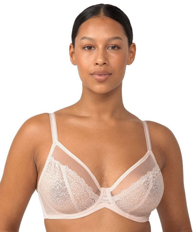 Triumph Sheer Minimizer Bra - Nude Pink - Curvy Bras