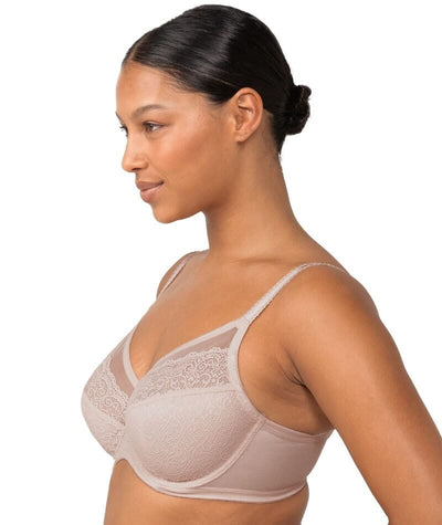 Triumph Women's Sheer Lace Underwire Bra - Nude Pink