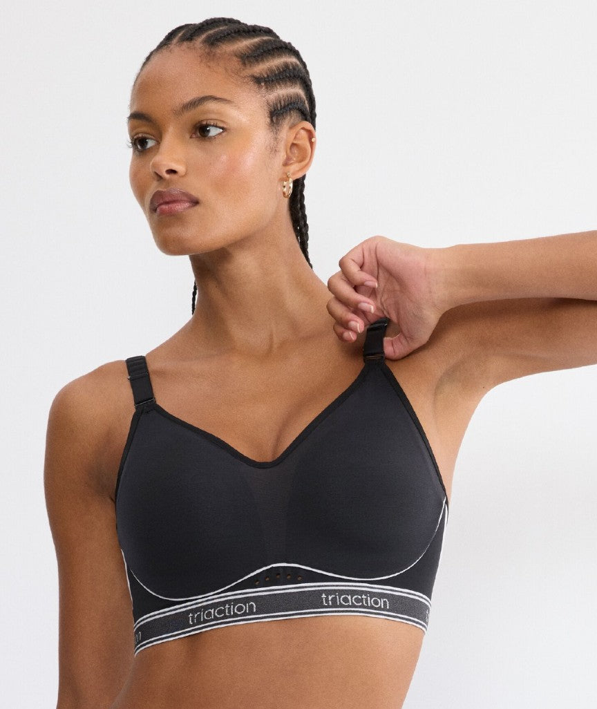 Triumph Triaction Cardio Air Wire-free Padded Sports Bra - Black