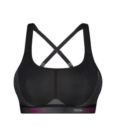 Triumph Triaction Cardio Cloud Wire-free Sports Bra - Black Bras