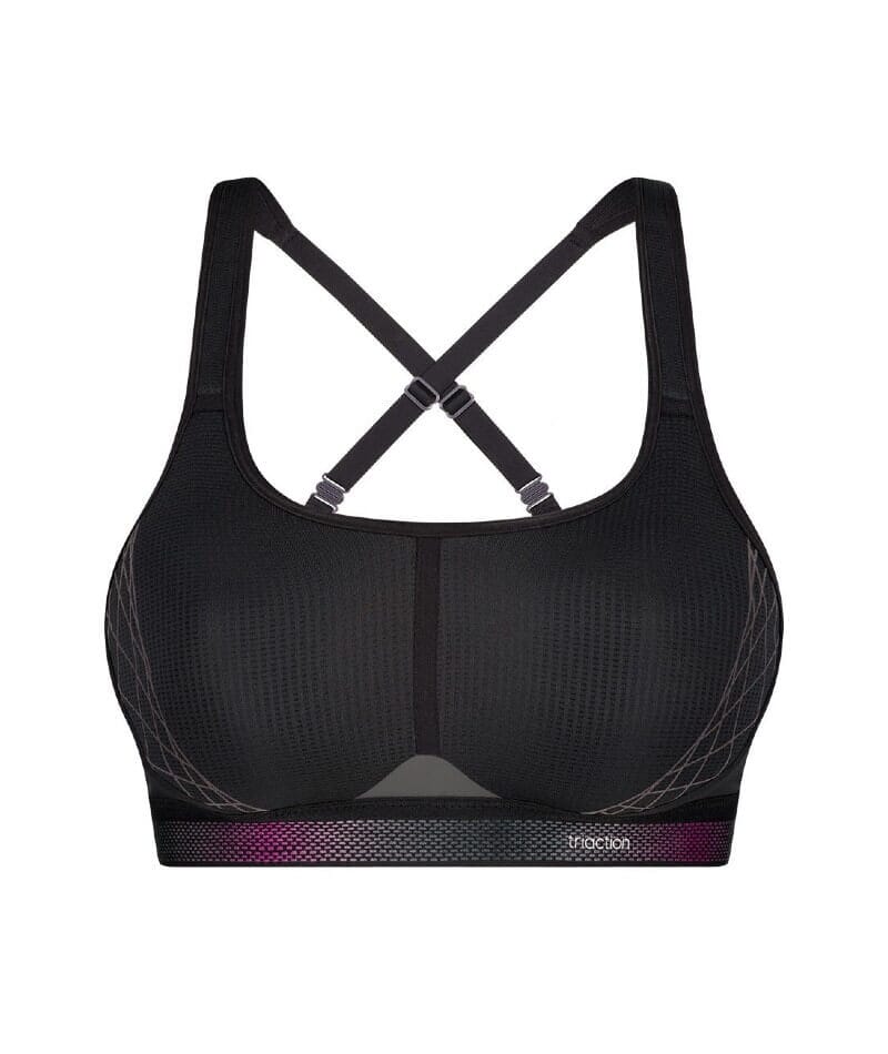 Triumph Triaction Cardio Flow Wire-free Sports Bra - Black