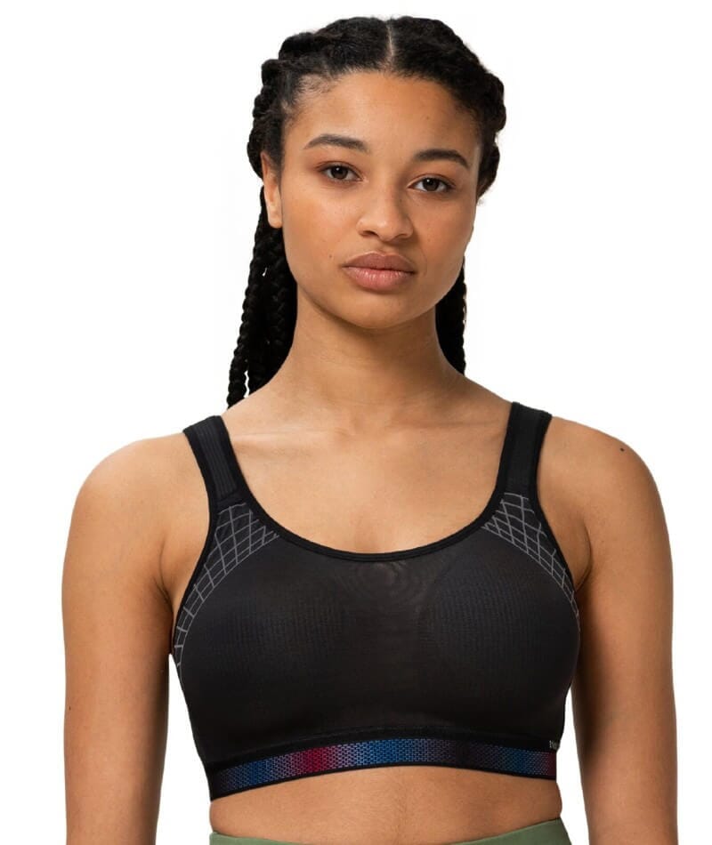 Triumph Triaction Cardio Cloud Wire-free Sports Bra - Black Bras