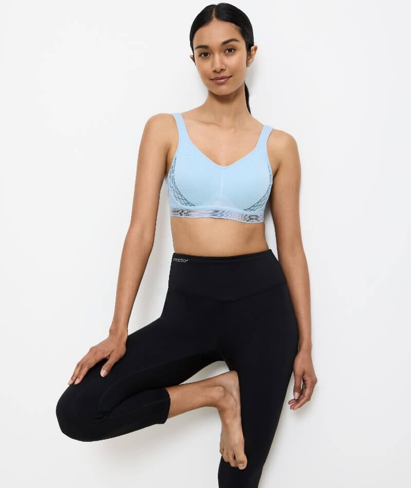 Triumph Triaction Cardio Flow Wire-free Sports Bra - Sky Blue Bras