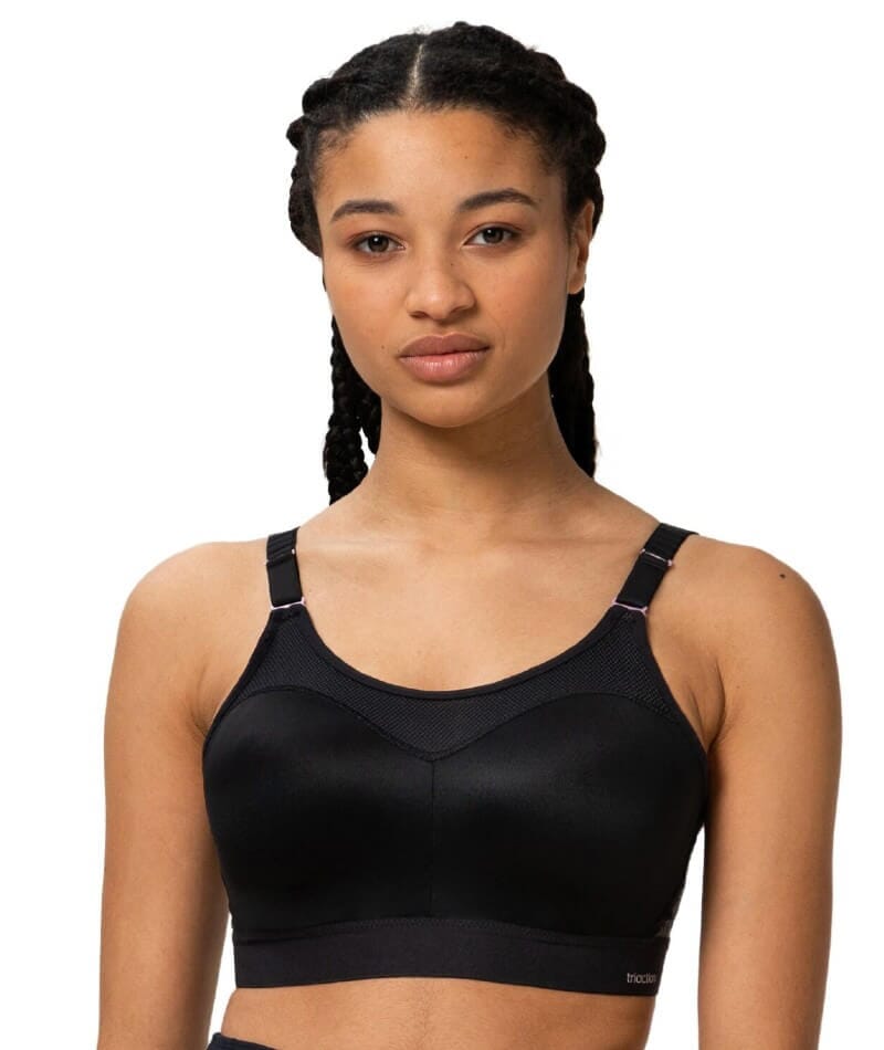 Loren 2, trendy black plus size bathing bra