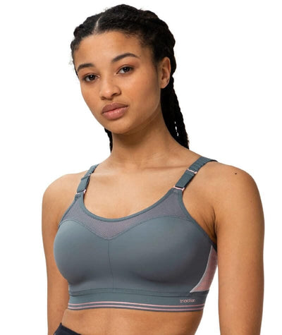 Triumph Triaction Control Lite Minimiser Sports Bra - Grey - Curvy Bras