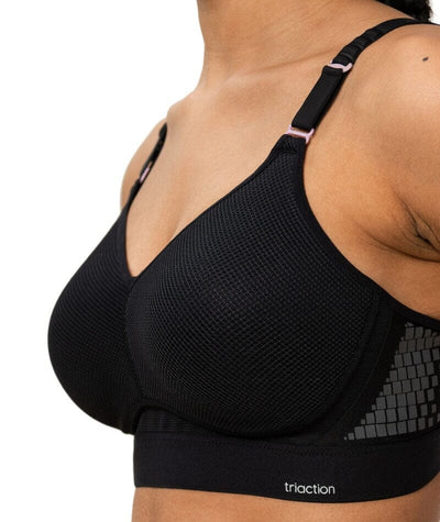 Triumph Triaction Hybrid Lite Wire-free Sports Bra - Black Bras