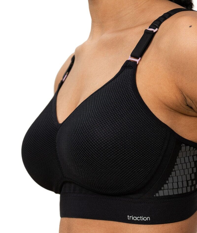 Triumph Triaction Energy Lite Wire-free Sports Bra - Black - Curvy