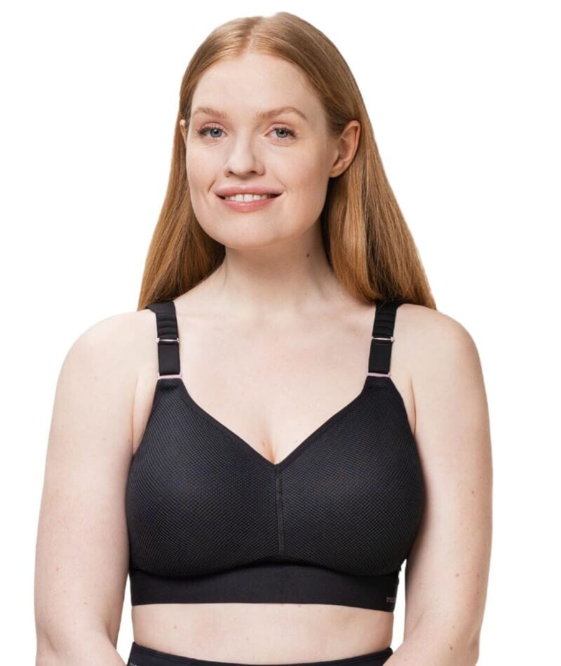 Triumph Triaction Ultra Underwired Padded Sports Bra - Black - Curvy