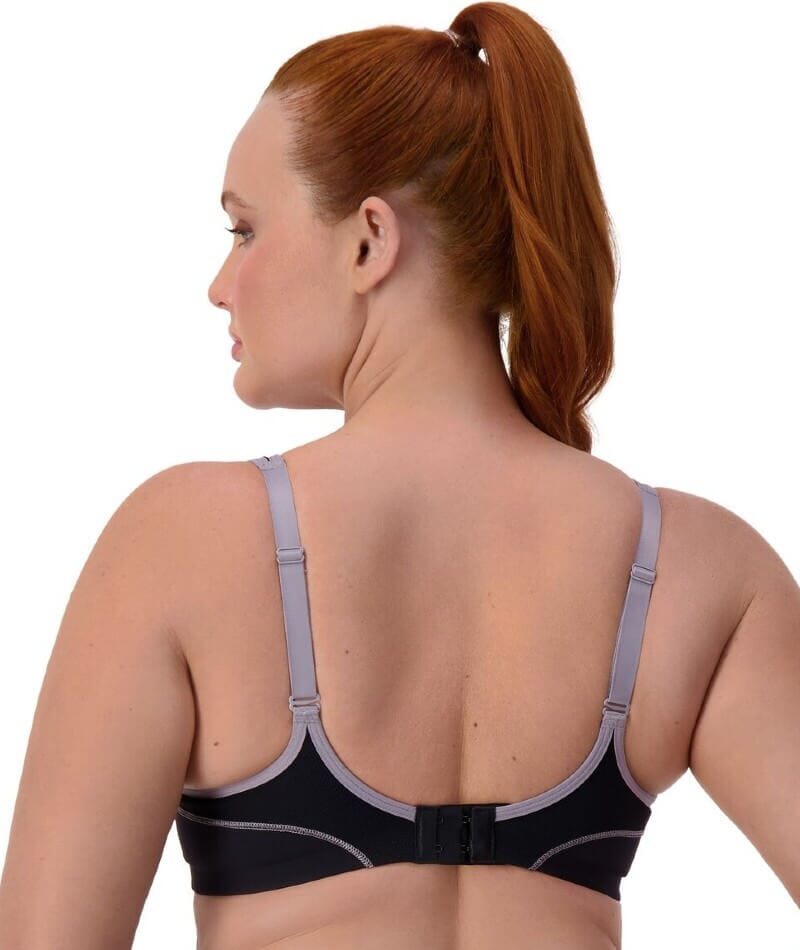 Triumph Triaction Performance Sports Bra - Black / Silver Bras