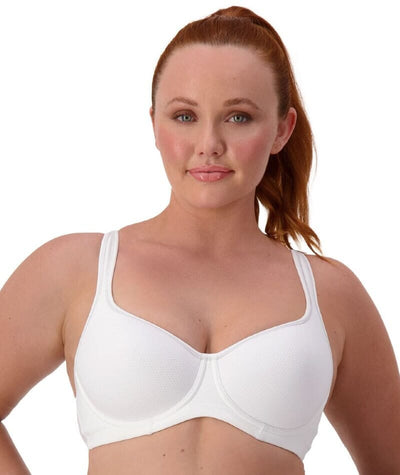 Triumph Triaction Racerback Sports Bra - White Bras