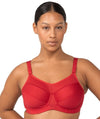 Triumph Triaction Ultra Underwired Sports Bra - Shanghai Red Bras