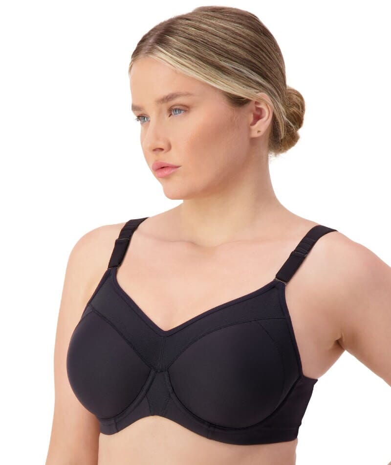 Triumph Triaction Ultra Underwired Padded Sports Bra - Black Bras