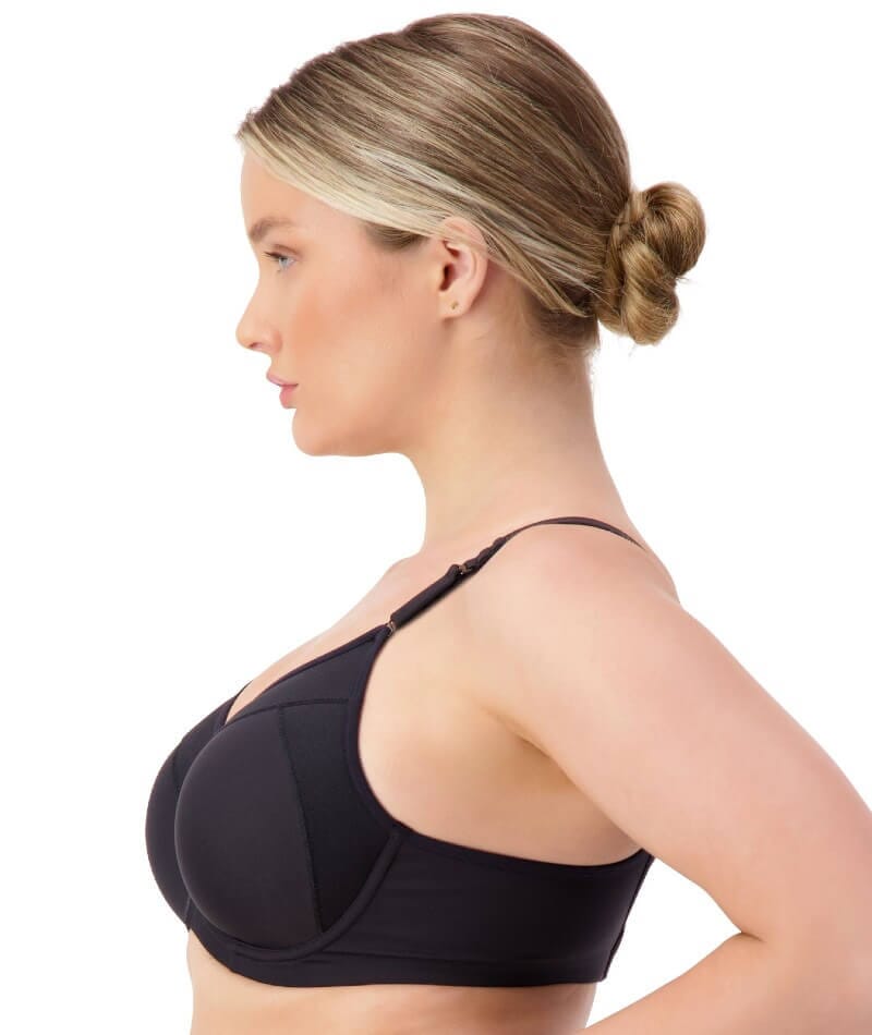 Triumph Triaction Ultra Underwired Padded Sports Bra - Black Bras