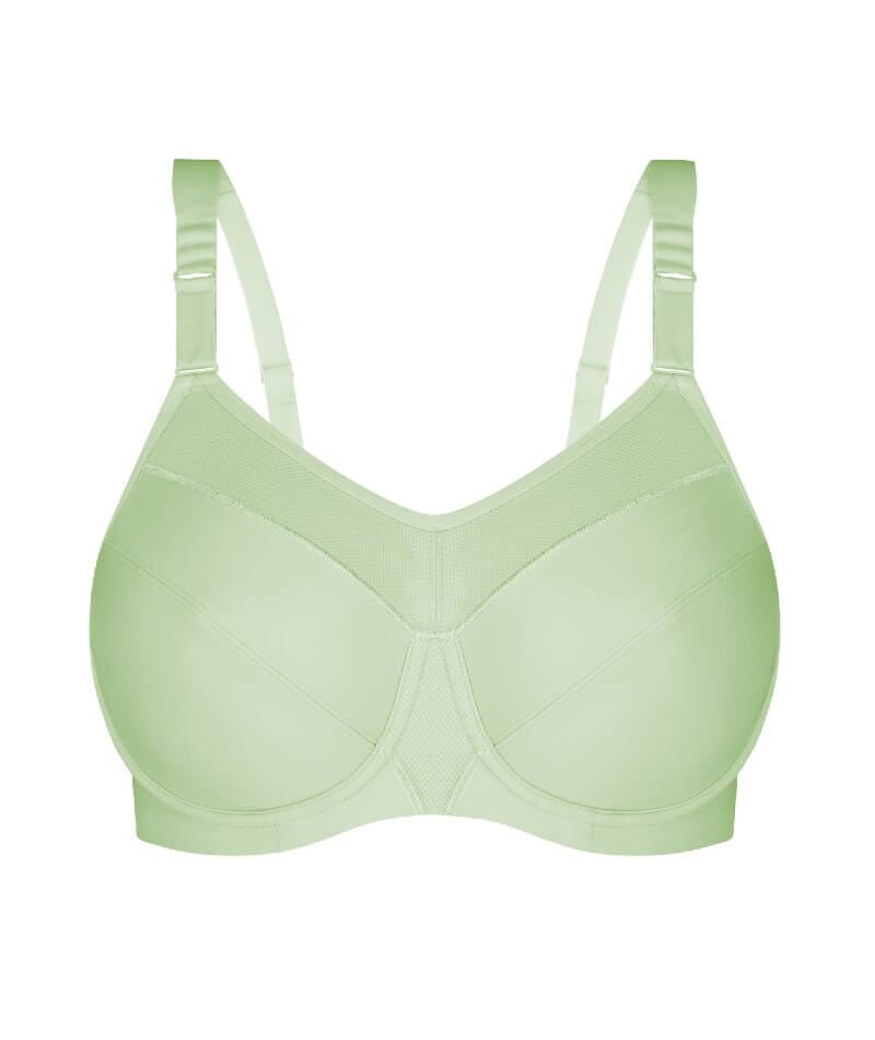 Triumph Triaction Ultra Underwired Sports Bra - Mint Frappe - Curvy Bras