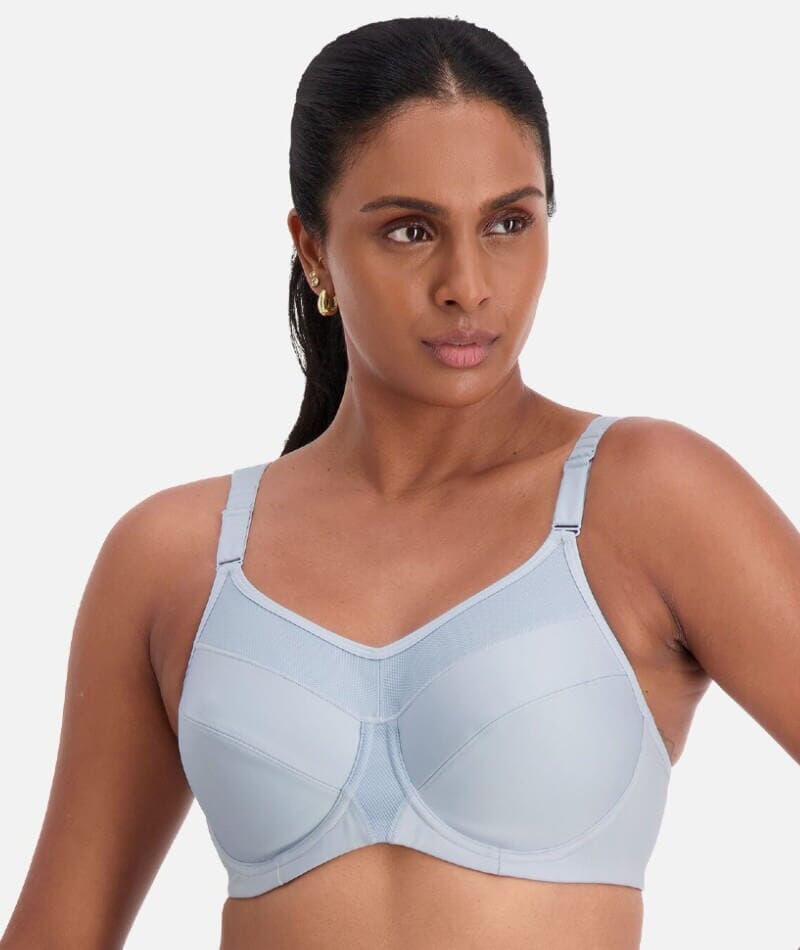 Triumph Triaction Ultra Underwired Sports Bra - Powder Blue Bras 