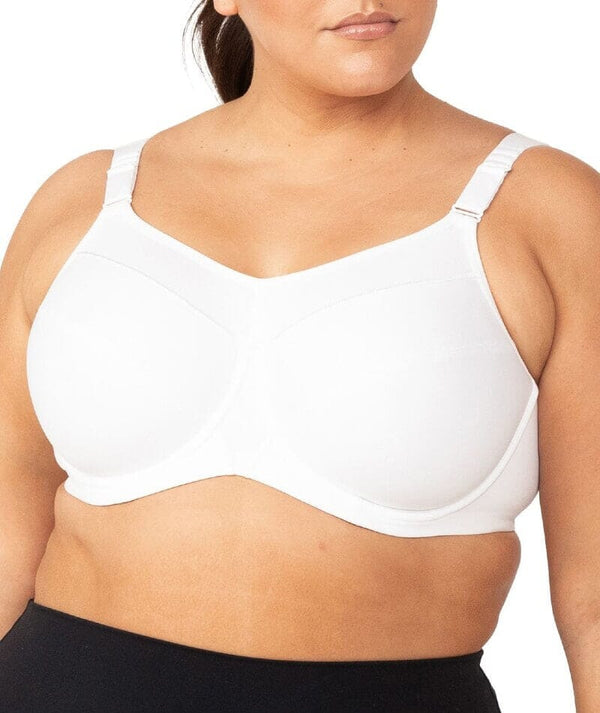 Triumph Triaction Ultra Underwired Sports Bra - White - Curvy Bras