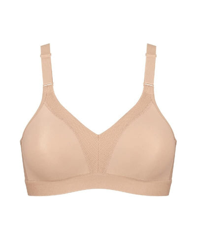 Triumph Triaction Wellness Wire-free Sports Bra - Neutral Beige