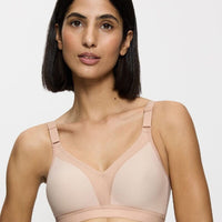 Triumph Triaction Wellness Wire-free Sports Bra - Neutral Beige