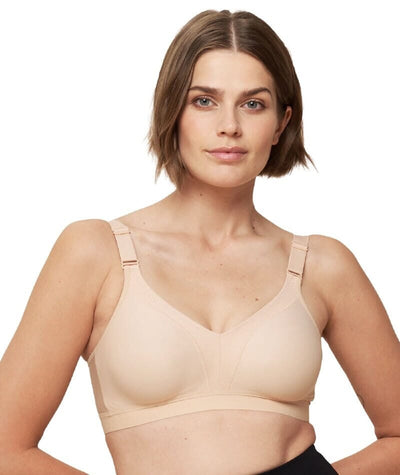 Triumph Triaction Wellness Wire-free Sports Bra - Neutral Beige Bras