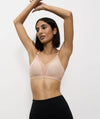 Triumph Triaction Wellness Wire-free Sports Bra - Neutral Beige Bras