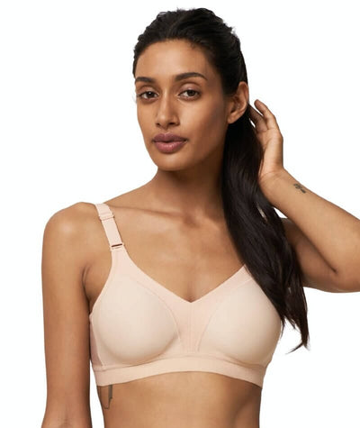 Aerie Sports Bra Medium Support Stretch Back Twist Beige Tan Leaf