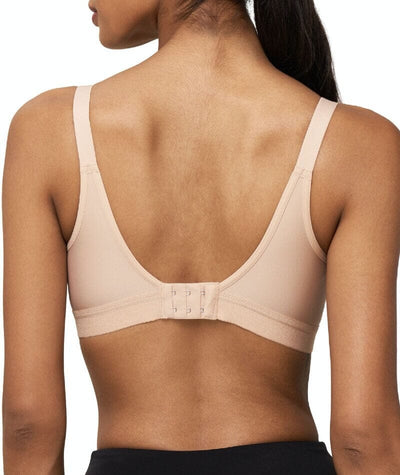 Triumph Triaction Wellness Wire-free Sports Bra - Neutral Beige - Curvy Bras